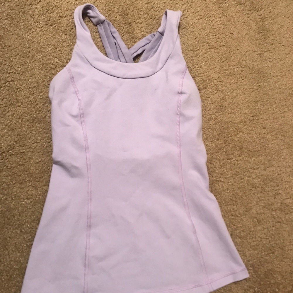 Lululemon lavender cross back tank